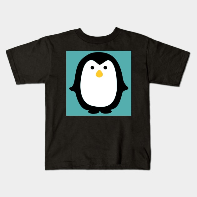 Colourful cute penguin pattern Kids T-Shirt by LukjanovArt